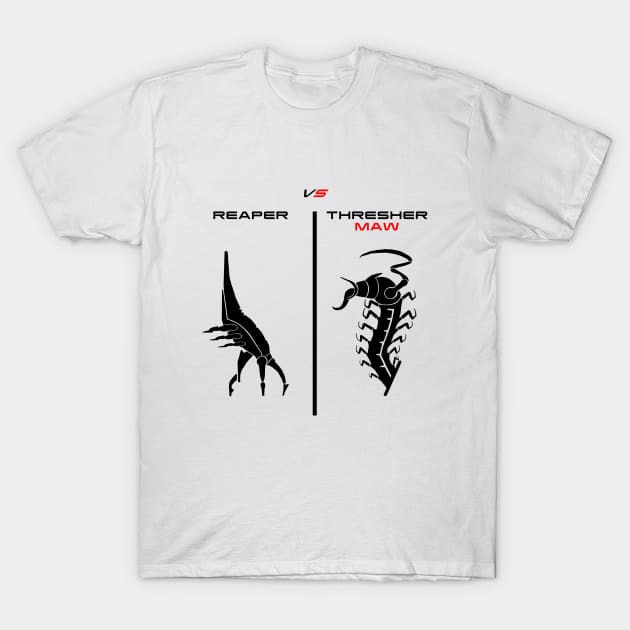 Reaper vs Thresher Maw T-Shirt by WilDodo